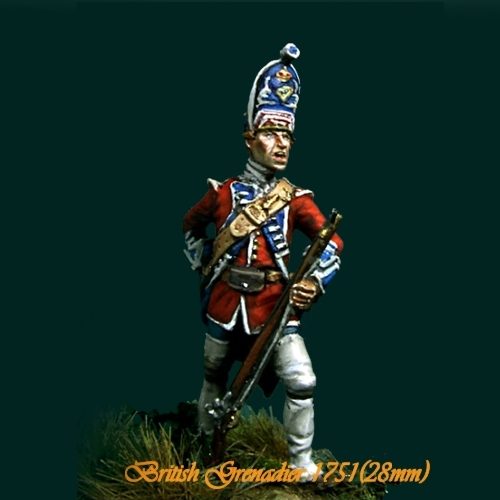 British Grenadier 18th Reg. 1751 - 28mm miniatures - Oniria Miniatures