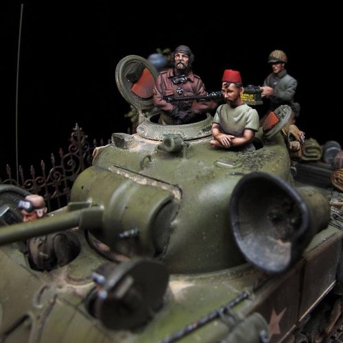 Sherman Motley crew - 28mm miniatures - Oniria Miniatures