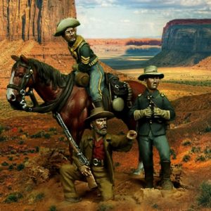 US cavalry in the plains - 28mm miniatures - Oniria Miniatures