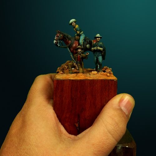 US cavalry in the plains - 28mm miniatures - Oniria Miniatures